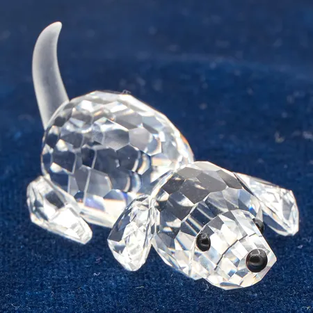 Kristallikoriste, Swarovski, malli 172296, koira, pituus 45mm