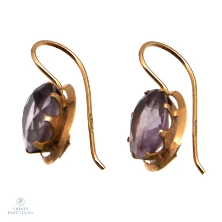 Kivikorvakorut, korkeus 21mm, 585br,  Paino: 2 g