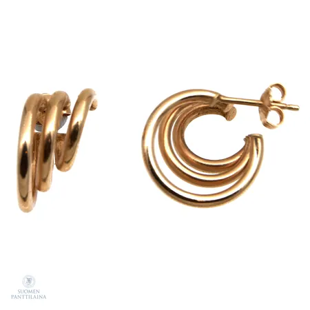 Korvakorut, korkeus 18mm, 585,  Paino: 2,3 g