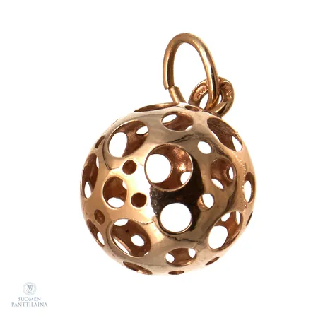 Riipus, design Liisa Vitali, Leppäkerttu, korkeus 20mm, Ø 11,7mm, 585, Paino: 1 g