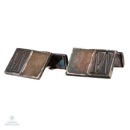 Kuvioidut kalvosinnapit, mitat 20x13mm, 830br,  Paino: 11,4 g