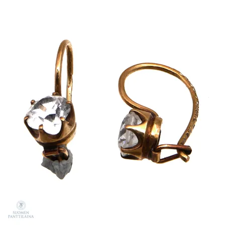 Kivikorvakorut, korkeus 14mm, 585br,  Paino: 1,1 g