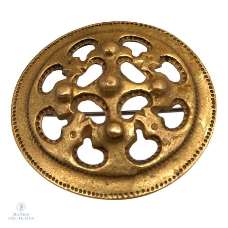 Rintakoru, Imatransolki, Kalevala Koru, Ø45mm, pronssia 