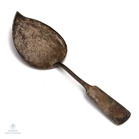 Leivoslapio, Musla, kaiverrettu, pituus 168mm, 813h,  Paino: 21,9 g
