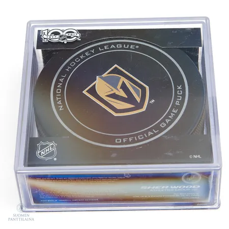 Jääkiekko, official game puck NHL, Knights