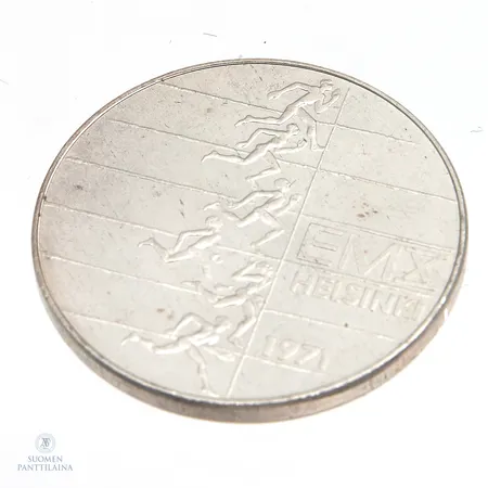 Juhlaraha, Suomi 1971 EMX Helsinki, nimellisarvo 10mk, 500, Paino: 24,3 g