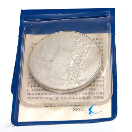 Juhlaraha, Suomi 1971 EMX Helsinki, nimellisarvo 10mk, 500, Paino: 24,3 g
