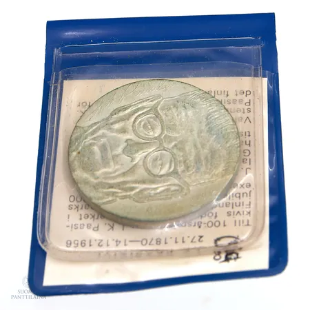 Juhlaraha, J.K Paasikivi, 100 vuotta 1970, nimellisarvo 10mk, 500, Paino: 22,7 g