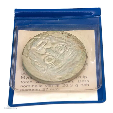 Juhlaraha, J.K Paasikivi, 100 vuotta 1970, nimellisarvo 10mk, 500, Paino: 22,8 g