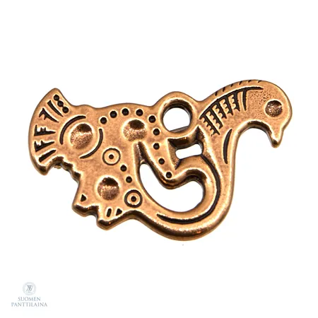 Rintaneula Kalevala Koru, Tampereen seudun lintu, leveys 33mm, pronssi
