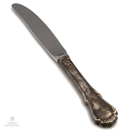 Ruokaveitsi, kaiverrettu, pituus 215mm, 925br,  Paino: 72,4 g