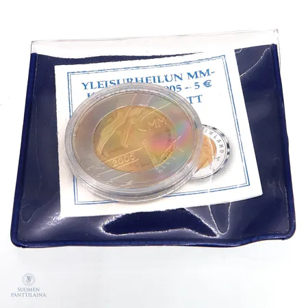 Keräilyraha, MM 2005, nimellisarvo 5, Suomi, metallia