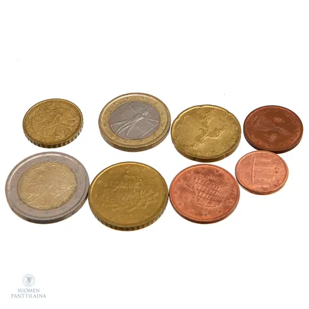 Rahasarja, Italia 2002, nimellisarvo yhteensä 3,88