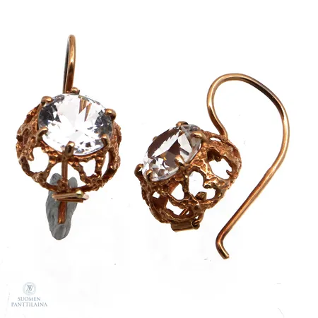 Kivikorvakorut, korkeus 17mm, 585br,  Paino: 2,1 g