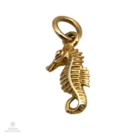 Merihevonen-riipus, korkeus 22mm, 585,  Paino: 1,9 g