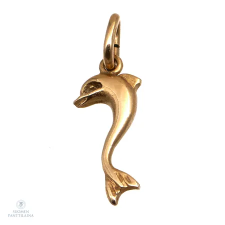 Delfiini-riipus, korkeus 21mm, 585,  Paino: 1 g