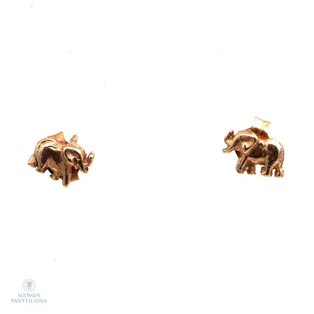 Elefantti-korvakorut, korkeus 4mm, 585,  Paino: 0,7 g