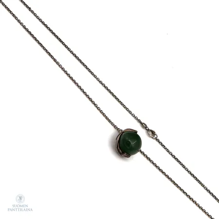 Kivikaulakoru, Tintti, Kalevala Koru, riipuksen korkeus 26mm, ketjun pituus 83cm, 925br,  Paino: 18,1 g