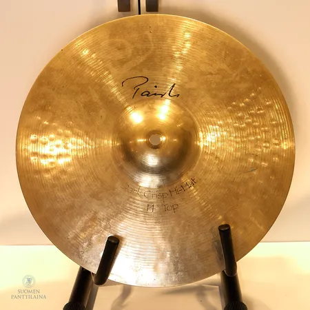 Kaksi symbaalia, Paiste, Dark Crisp Hi-Hat 14 " Top ja Bottom, pientä käytönjälkeä 