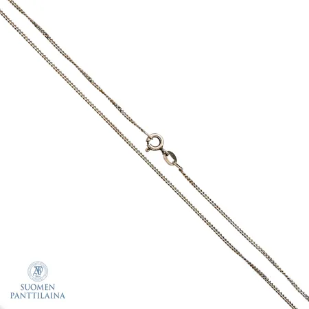 Panssarikaulaketju, pituus 38,5cm, leveys 1,4mm, 925,  Paino: 2,1 g