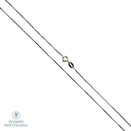 Venetsia-kaulaketju, pituus 45cm, leveys 0,8mm, 925,  Paino: 1,8 g