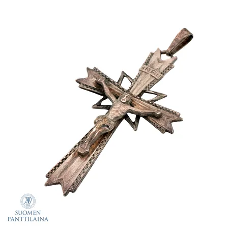 Ristiriipus, korkeus 55mm, kaiverrettu, 830, Paino: 4,9 g