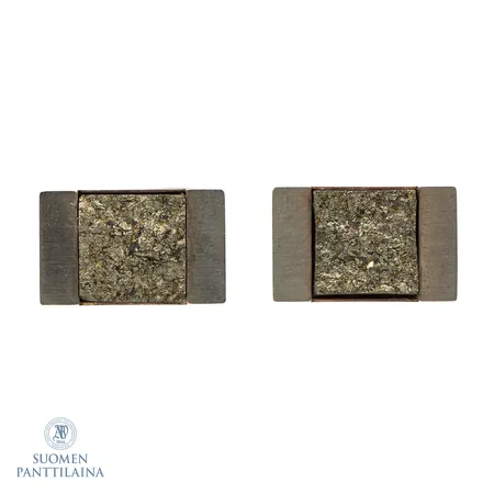 Kivikalvosinnapit, mitat 22x14mm, 925br,  Paino: 18 g