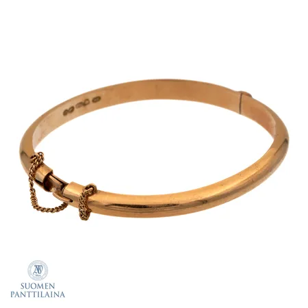 Viallinen rannerengas, kaiverrettu, 750, Paino: 14,8 g