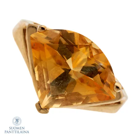 Kivisormus, koko 17¾, 585br,  Paino: 3,9 g