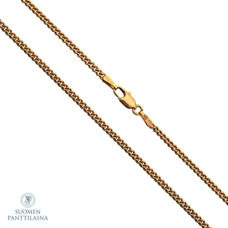 Panssarikaulaketju, pituus 47cm, leveys 2mm, 375, Paino: 6,3 g