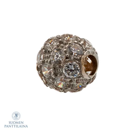 Kiviriipus, Ø 9mm, 585br valkokulta, Paino: 1,6 g