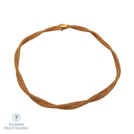 Kaulaketju, pituus 44,5cm, painaumia, 750,  Paino: 29,6 g