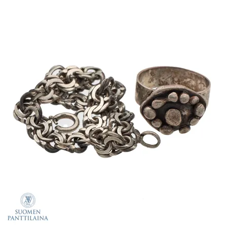 Viallisia hopeakoruja, 813-916, Paino: 25,3 g