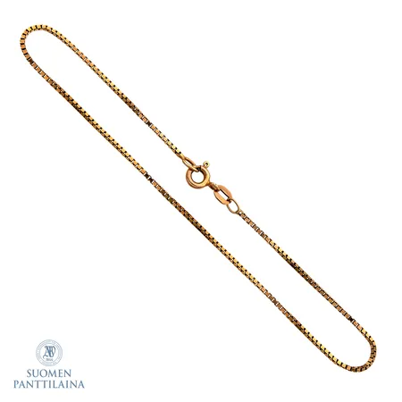 Venetsia-ranneketju, pituus 205mm, leveys 1mm, 585,  Paino: 1,6 g