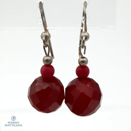 Kivikorvakorut, korkeus 36mm, 925br,  Paino: 5,2 g