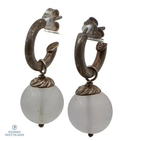 Kivikorvakorut, korkeus 30mm, 925br,  Paino: 8 g