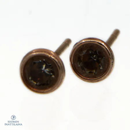 Kivikorvakorut, korkeus 4mm, taustat puuttuu, 585br,  Paino: 0,3 g