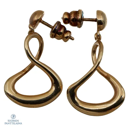 Korvakorut, korkeus 33mm, 585,  Paino: 4,6 g