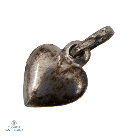 Sydänriipus, korkeus 15mm, 925,  Paino: 0,6 g