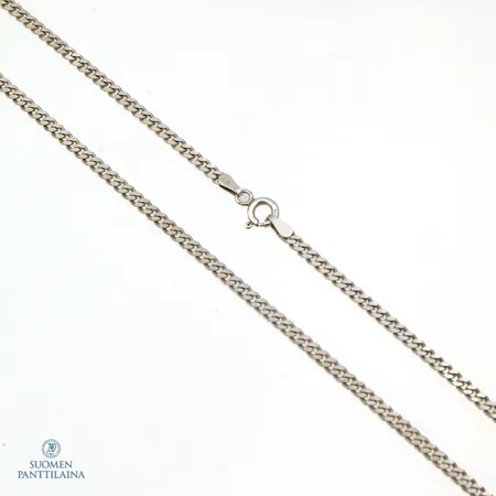 Panssarikaulaketju, pituus 50cm, paksuus 3mm, 925,  Paino: 8,9 g