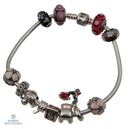 Rannekoru, Pandora, pituus 232mm, 925br,  Paino: 51,2 g
