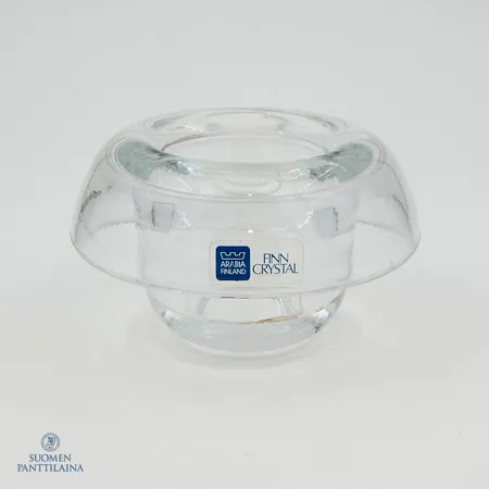Tuikkukuppi, Arabia Finncrystal, käytön jälkiä, korkeus 59mm