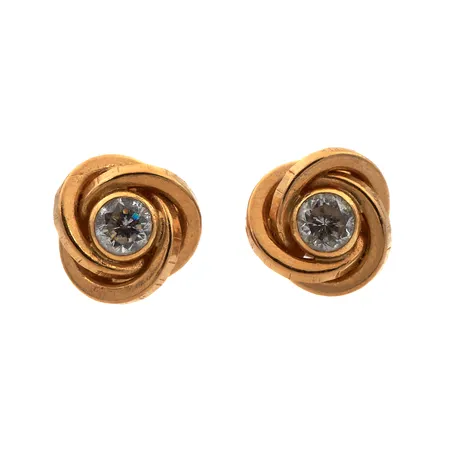 Kivikorvakorut, Ø 7mm, 585br,  Paino: 0,8 g