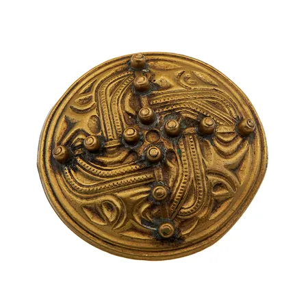 Rintakoru, Kalevala, solki-163, Ø 56mm, pronssia Paino: 0 g