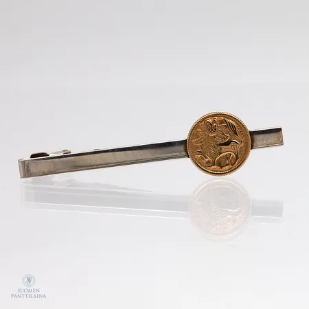 Solmiopidin Kalevala, Aurinkoleijona, kaiverrettu, pituus 68mm, 925,  Paino: 6,5 g