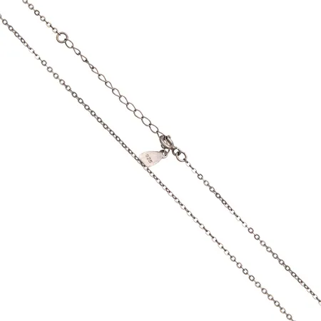 Panssarikaulaketju, pituus 43cm, leveys 1mm, 925,  Paino: 1,8 g