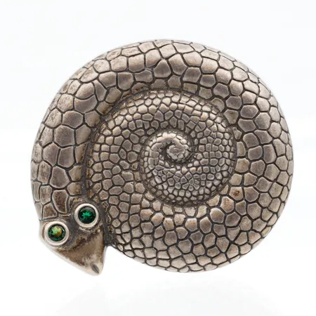 Rintakoru, Ø 40mm, Vaskikäärme, Kalevala Koru, 925br,  Paino: 15,7 g