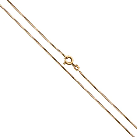 Panssarikaulaketju, pituus 43cm, leveys 1mm, 585,  Paino: 2,2 g