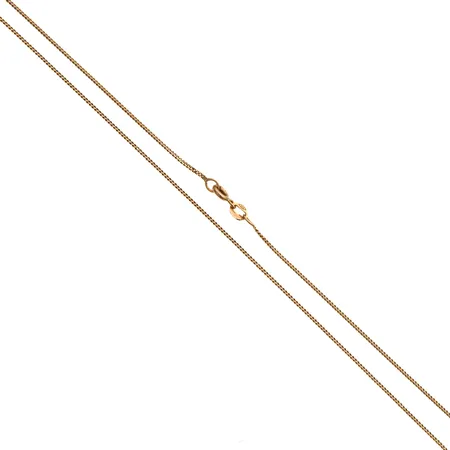 Panssarikaulaketju, pituus 43cm, leveys 1mm, 585,  Paino: 2,2 g