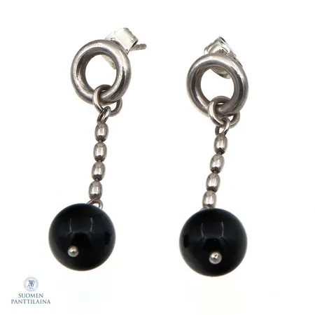 Korvakorut, Pore, Kalevala Koru, korkeus 50mm, leveys 10mm, 925br,  Paino: 7,5 g